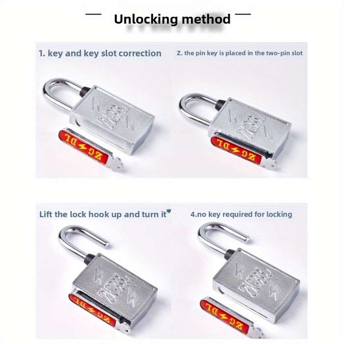 Lock Color Silver 1 Lock 2 Keys