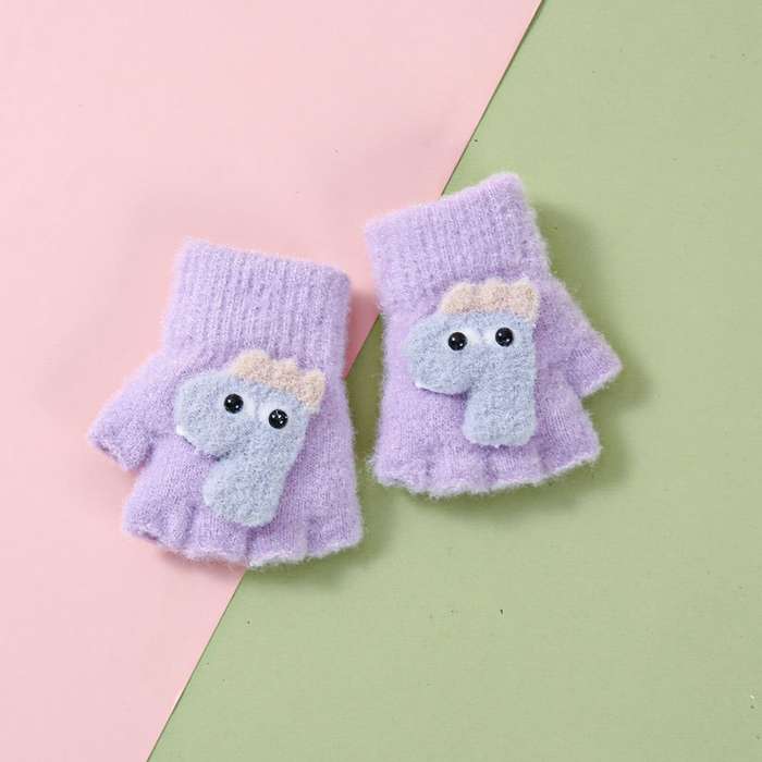 Winter Gloves Color Pink Size 6 To 24 Months