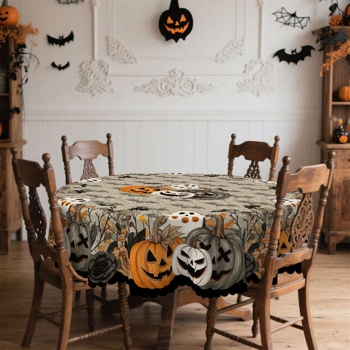 Halloween tablecloth decoration size Rectangle 60x86inch or 152x220cm