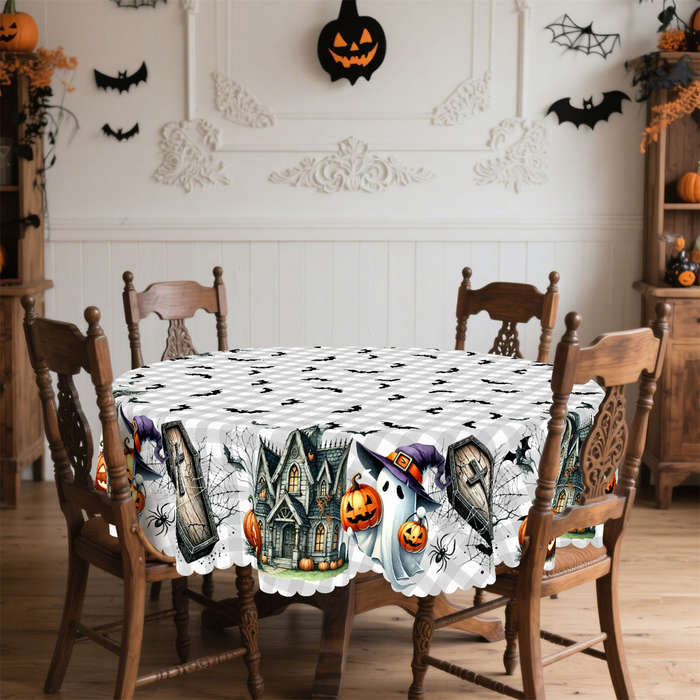 Halloween tablecloth decoration size Rectangle 60x120inch or 152x305cm