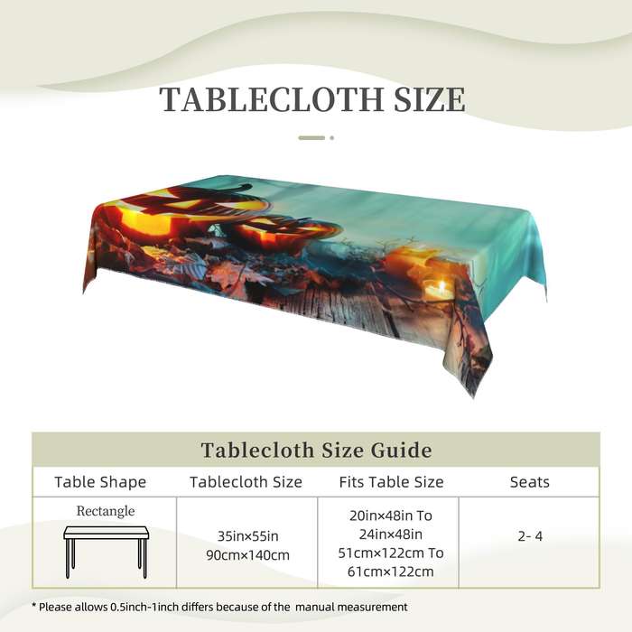 Halloween tablecloth decoration color Colorful size One Size