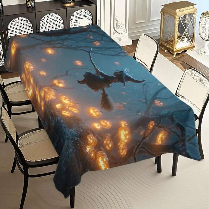 Halloween tablecloth decoration size 55 x 87inch or 140 x 220cm