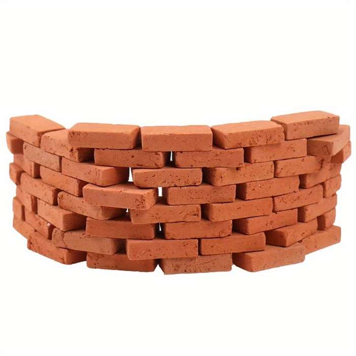Building Toy Architectural Model Toy Set Color 300 Pieces Of 1:35 Red Bricks