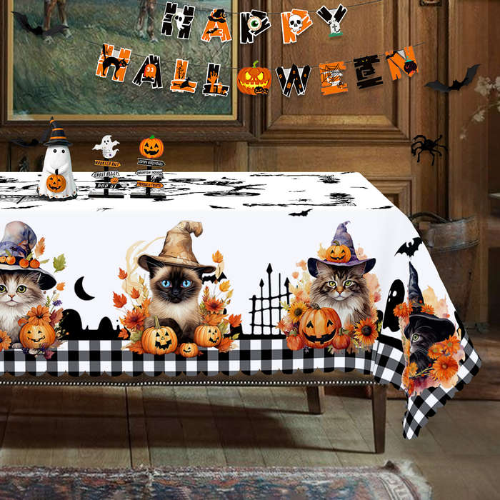 Halloween tablecloth decoration size Square 60x60in or 150x150cm