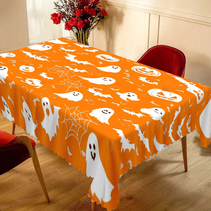 Halloween tablecloth decoration size  180cm x 180cm or round