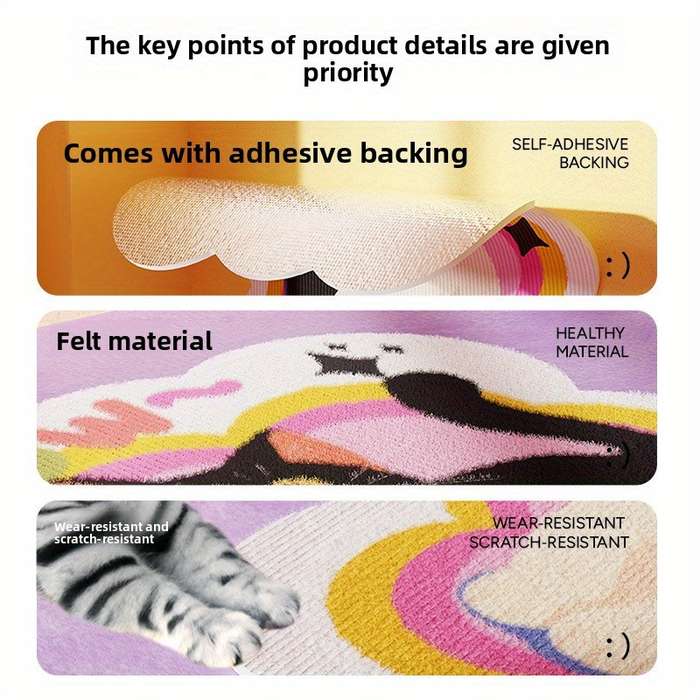 Pet Supplies Color Upgraded Version  Rainbow Cat Size A