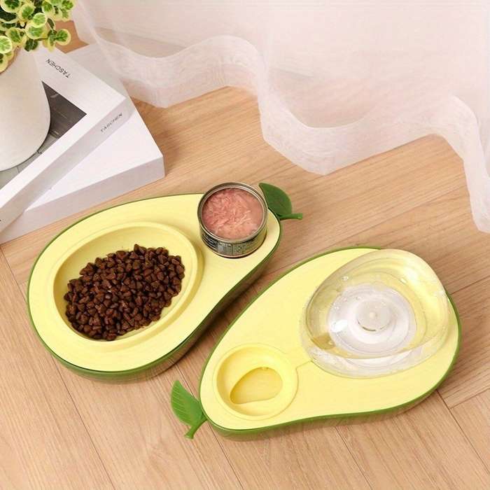 Pet supplies color Avocado feeding bowl
