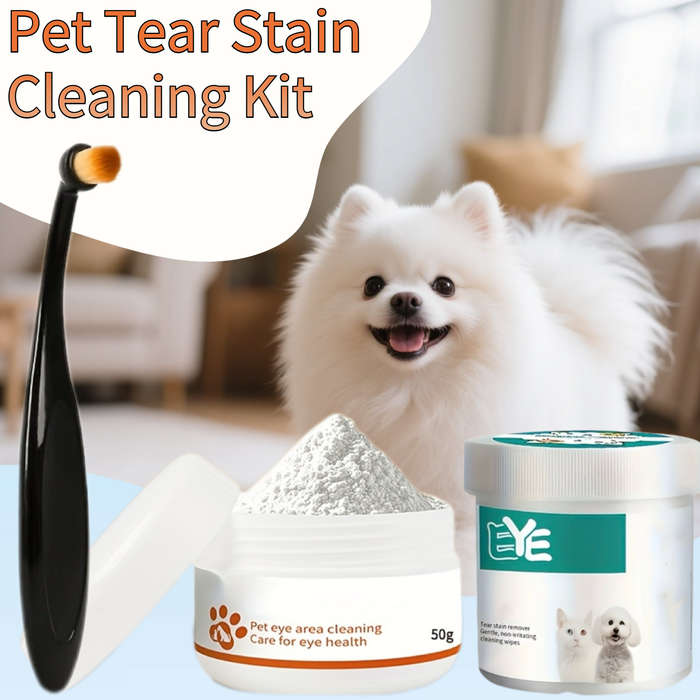 Pet supplies Quantity Pet Tear Stain Cleaner Two    Piece Set