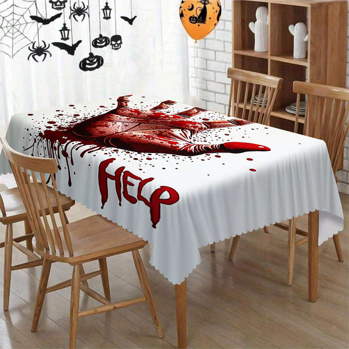 Halloween tablecloth decoration size 152cm x 152cm or round