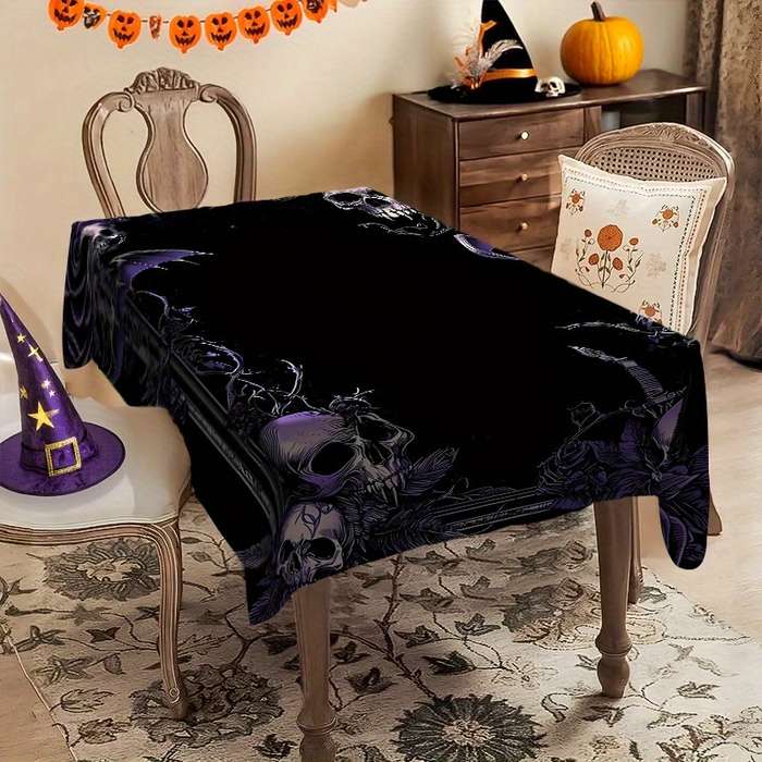 Halloween tablecloth decoration size 5pcs 1 tablecloth add 4 chair covers