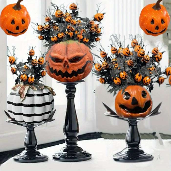 Halloween Decorations Model Pumpkin Lantern  Add   Branches