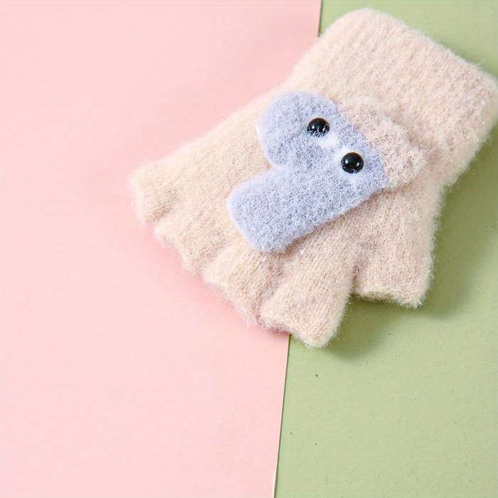 Winter Gloves Color Pink Size 6 To 24 Months