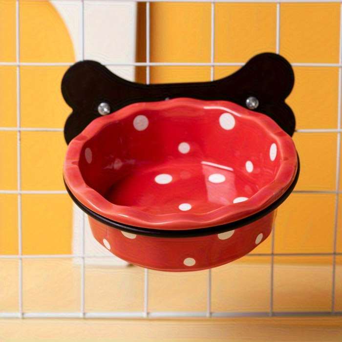Pet Supplies Model 2Pcs Plate Rack And Bowl