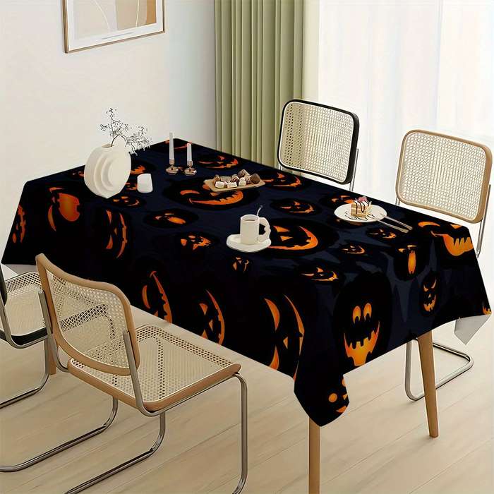 Halloween tablecloth decoration size 55.11in x 55.11in 140cm x 140cm