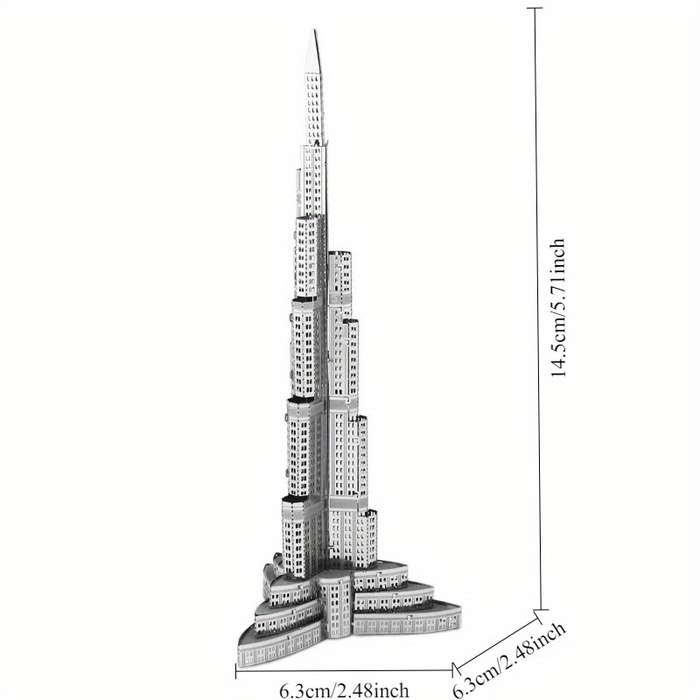 Building Toy Architectural Model Toy Set Color Color Dubai Tower  Without Tools