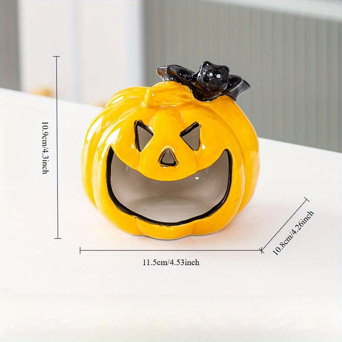 Halloween Decorations Color Pumpkin Candle Holder