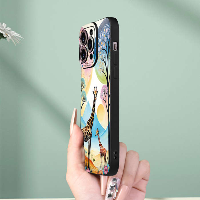 1Pc Black For iPhone 14 Pro Max African Style Phone Case