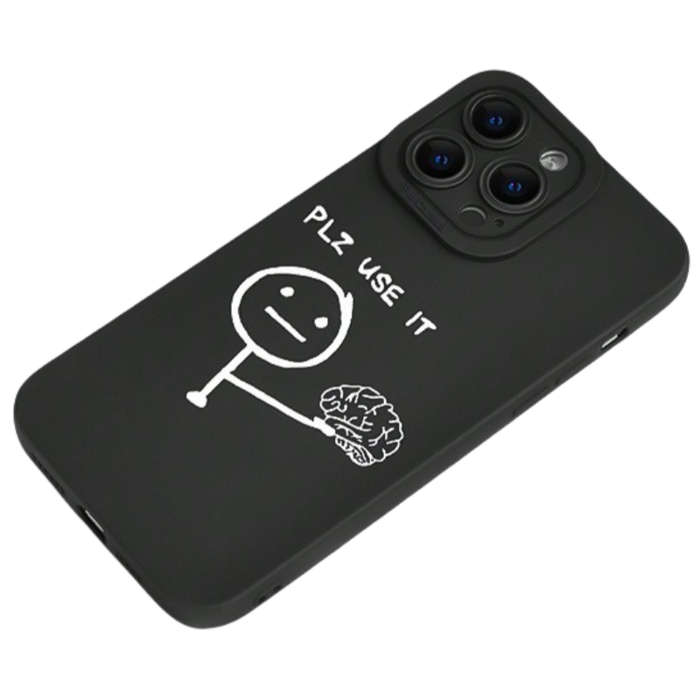 1Pc Black For iPhone Se 2020 Phone Case Phone Cover