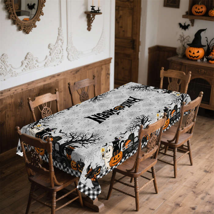 Halloween tablecloth decoration size Rectangle 60x120inch or 152x305cm