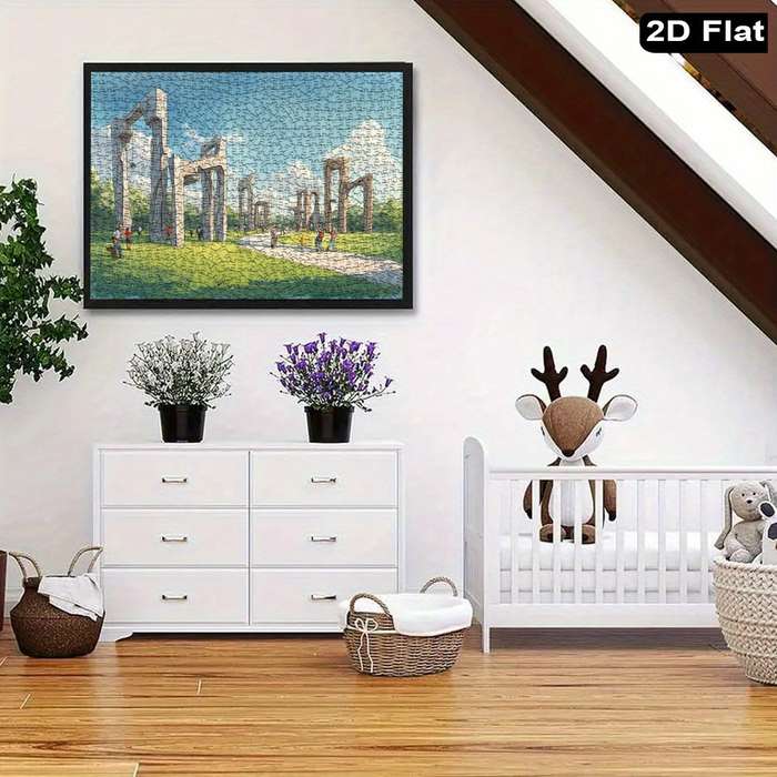 Building Toy Architectural Model Toy Set Size 75 X 50Cm 30 X 20Inch 1000Pc