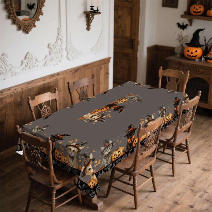 Halloween tablecloth decoration size Rectangle 60x86inch or 152x220cm