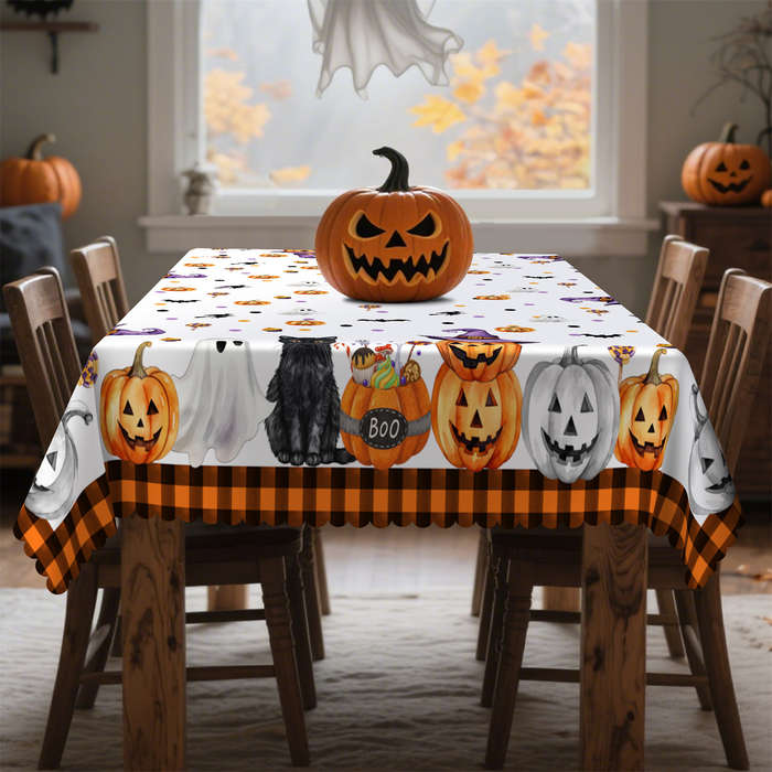 Halloween tablecloth decoration size Rectangle 60x120inch or 152x305cm