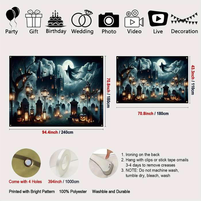 Halloween Decorations Size 180X110Cm