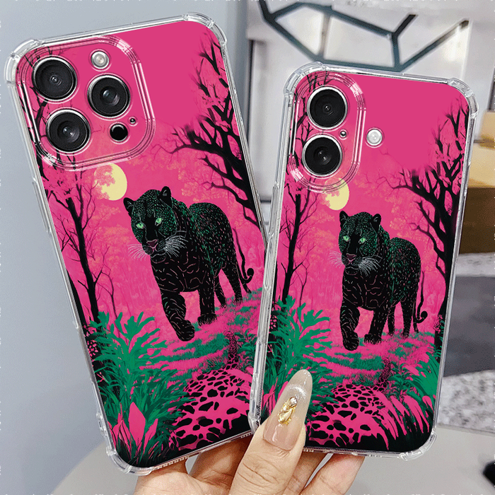 1Pc Mixed Color For iPhone 13 Pro Max Graffiti African Leopard Phone Case