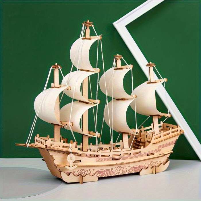 3D Jigsaw Puzzle Model Ship