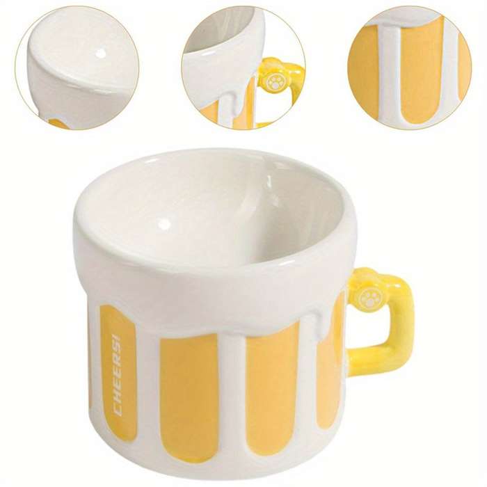 Pet Supplies Style Ceramic Beer Bowl