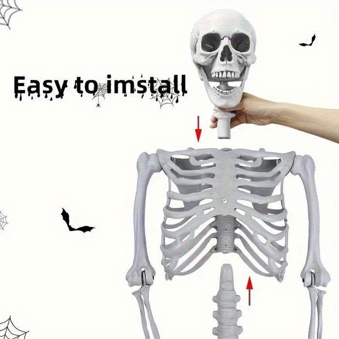 Halloween Decorations Size Skull Frame  Add   40G Net Gauze  Add   4 Spiders