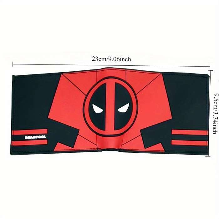 1pc Deadpool Short Wallet Avengers Superhero PU Coin Purse
