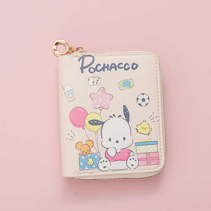 1pc IP Sanrio Cute Ladies Handbag Coin Purse Small Cartoon Anime Short Zipper Wallet Card Holder Li