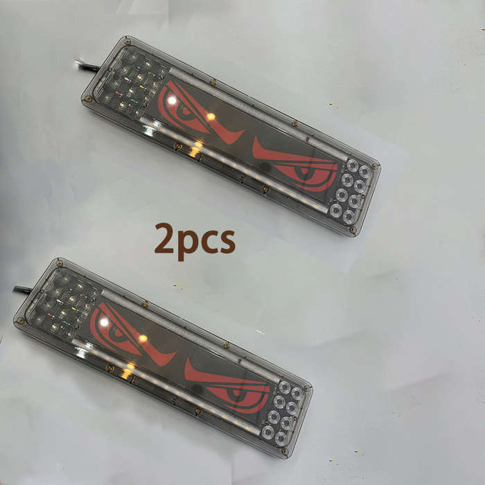 2pcs Car Rear Lights LED Lights for Car Auto Parts Automobile Assembly Lion Dance Ey