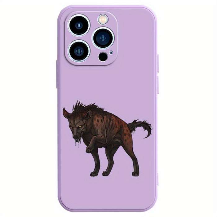 1Pc Blue For iPhone 11 Pro Max African Wild Dog Phone Case