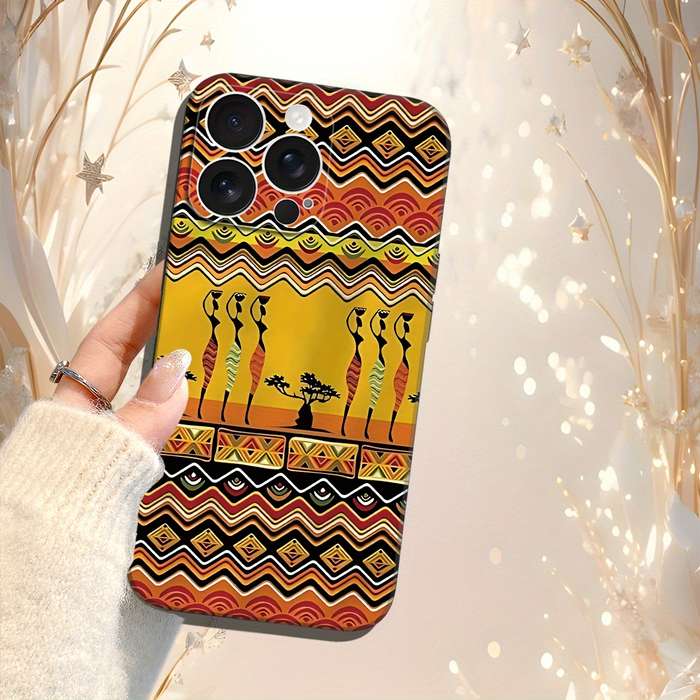 1Pc Black For iPhone XR Stylish African Phone Case