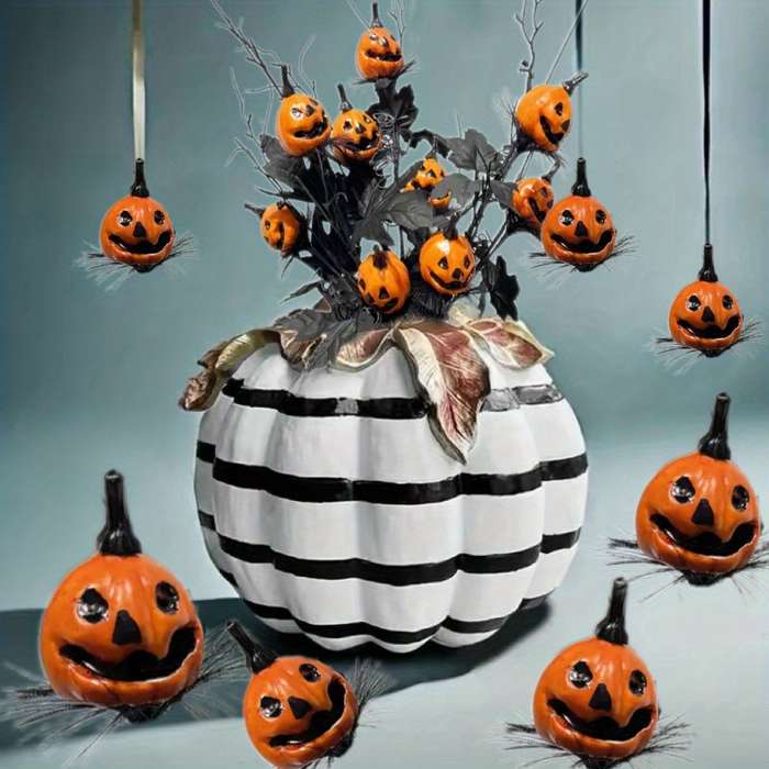 Halloween Decorations Model Pumpkin Lantern  Add   Branches