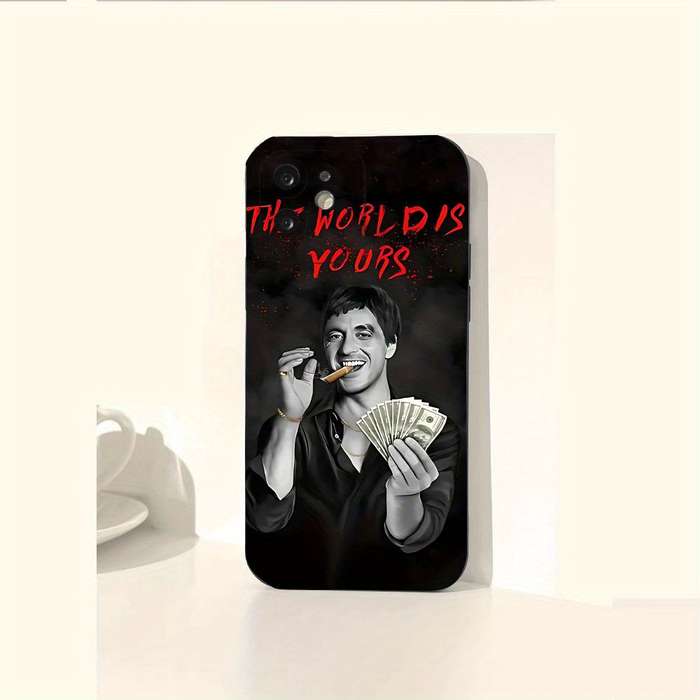 1Pc Black For iPhone 13 Mini Creative Design Phone Case