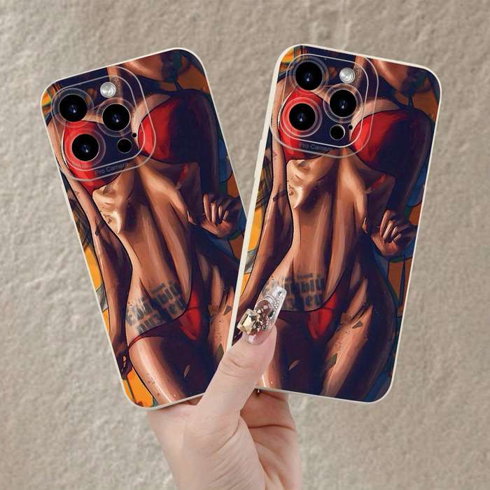 1Pc Ivory White For iPhone 13 Pro Beautiful And Sexy Beauty Phone Case