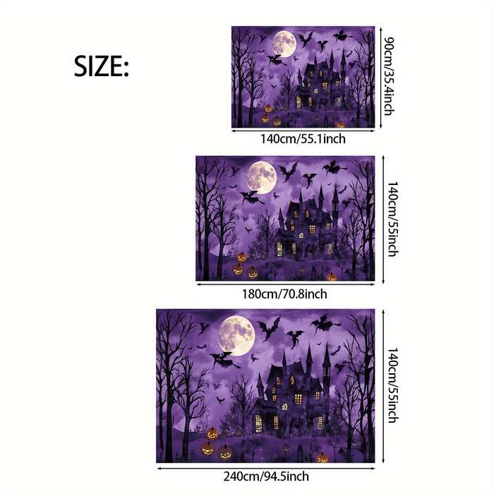 Halloween tablecloth decoration Model ZB0558 size 140 x 90CM
