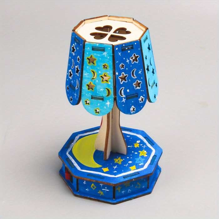 Building Toy Architectural Model Toy Set Color Colorful Desk Lamp