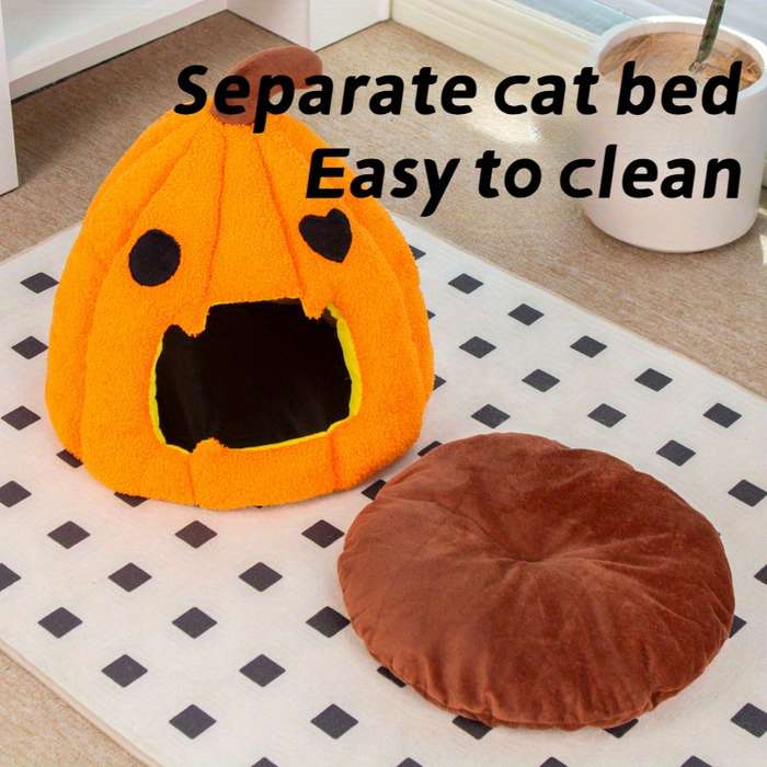Pet supplies color Halloween Pumpkin Nest size 40x 40