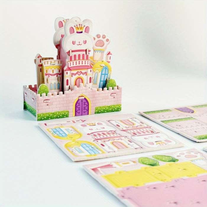 Building Toy Architectural Model Toy Set Model Random Quantity 4 Pcs
