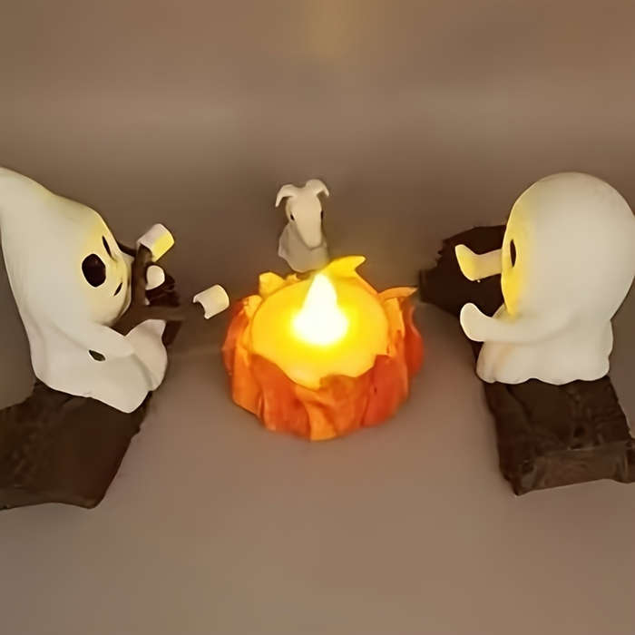 Halloween Decorations Items Halloween Decoration Set: Two Ghosts  Add   Fire Pit  Add   Resin Puppy