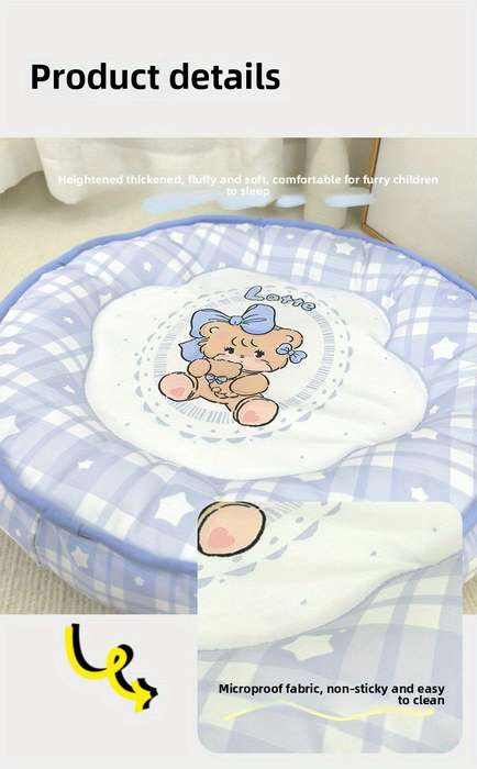 Pet Supplies Color Diameter 50Cm Size Blue Plaid