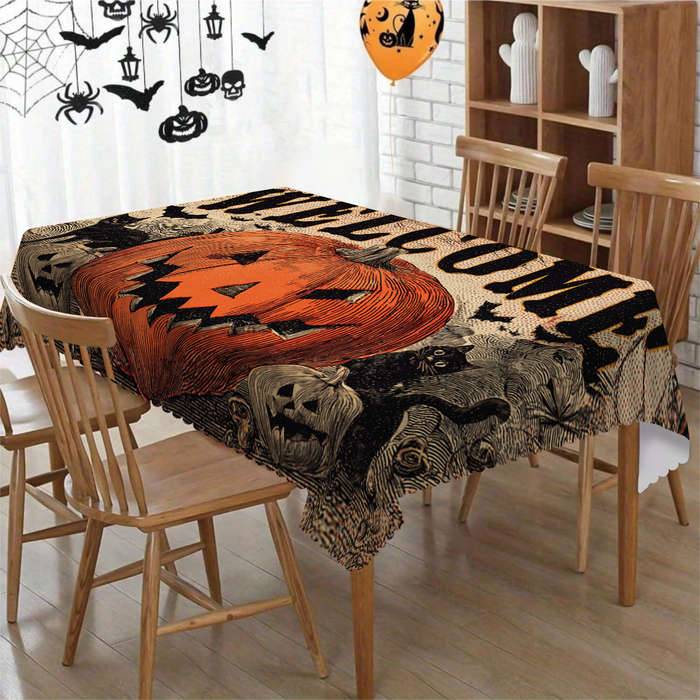 Halloween tablecloth decoration size 60inch x 60inch 152cm x 152cm or round