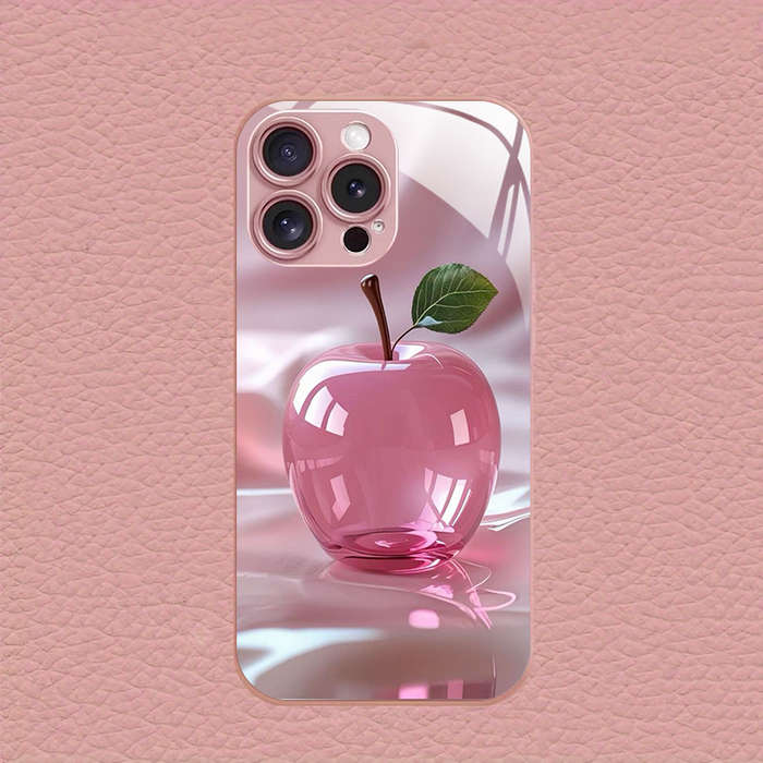 1Pc Pink Red For iPhone 7 Plus 8 Plus Pink Crystal Apple Phone Case