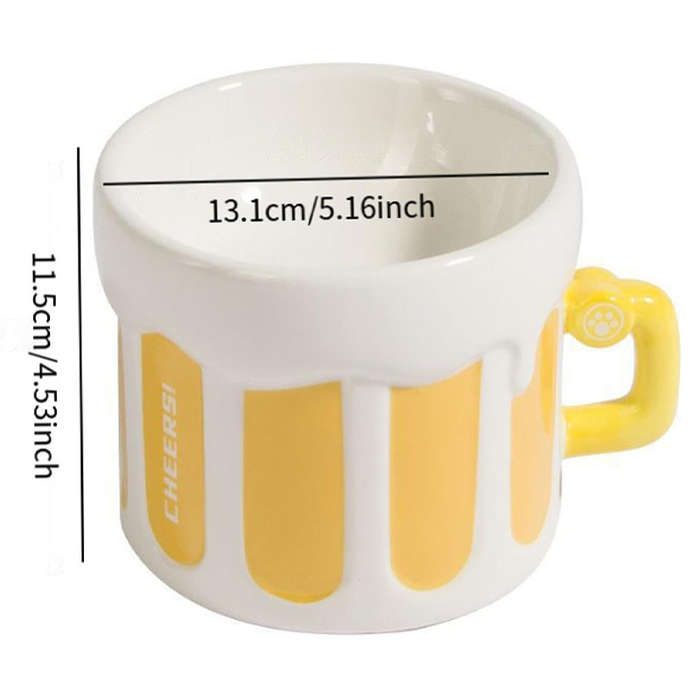 Pet Supplies Style Ceramic Beer Bowl