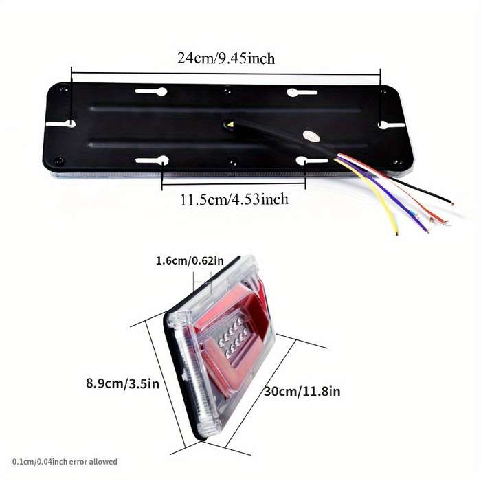 2pcs LED Car Taillight High Brightness for Trucks Trailers RVs and Cars Red & Y
