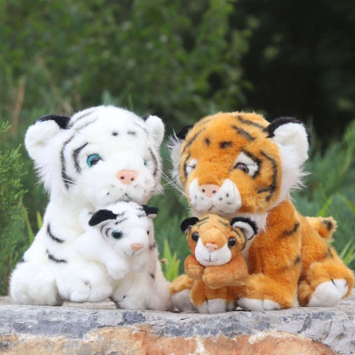 Toy Doll Color Mother And Son Tiger Yellow